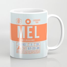 Luggage Tag B - MEL Melbourne Australia Coffee Mug