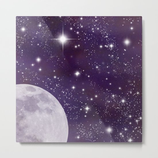 Cosmic Moon Metal Print