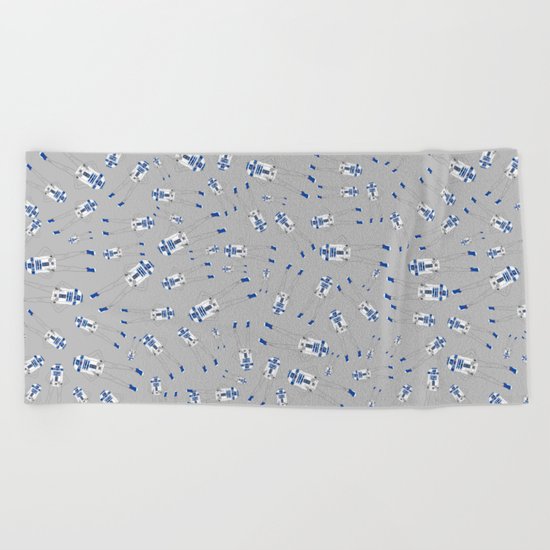 Girl R2-D2 Pattern Beach Towel