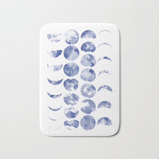 moon ink dots Bath Mat