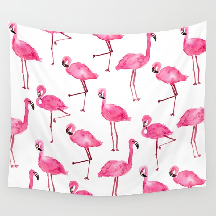 pink flamingos Wall Tapestry