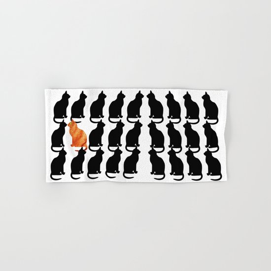 ODD CAT OUT Hand & Bath Towel