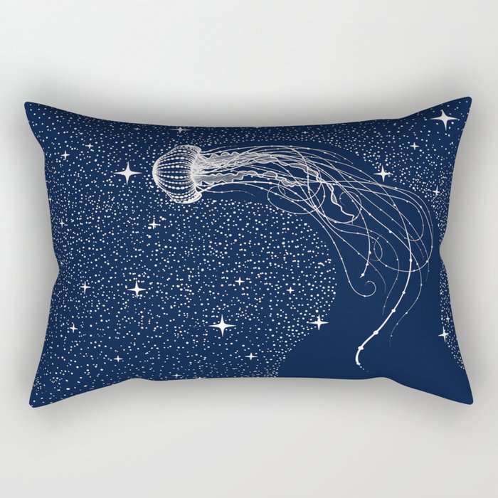 starry jellyfish Rectangular Pillow