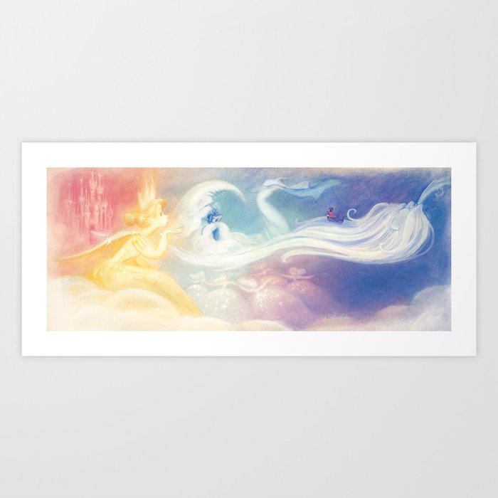 The Sun, The Stars and The Moon // Illustration from "Once Upon A Cloud" Art Print