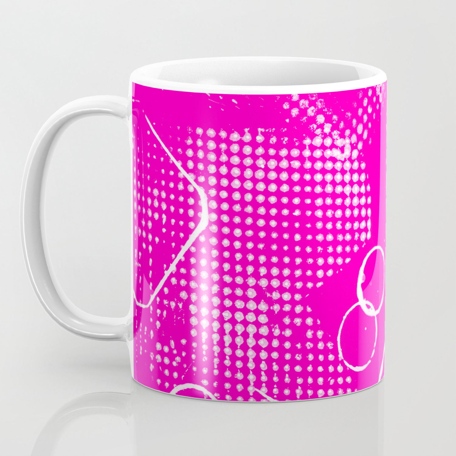 Texture 26 In Hot Pink Coffee Mug By Brucestanfieldartistpatterns Texture 26 In Hot Pink Coffee Mug By