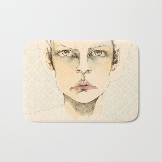 "portrait of anybody" Bath Mat