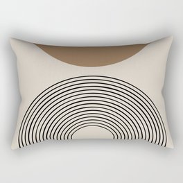 Arie - Mid Century Modern Abstract Art Rectangular Pillow