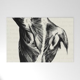 Vintage Anatomy Muscles of the Human Back Welcome Mat