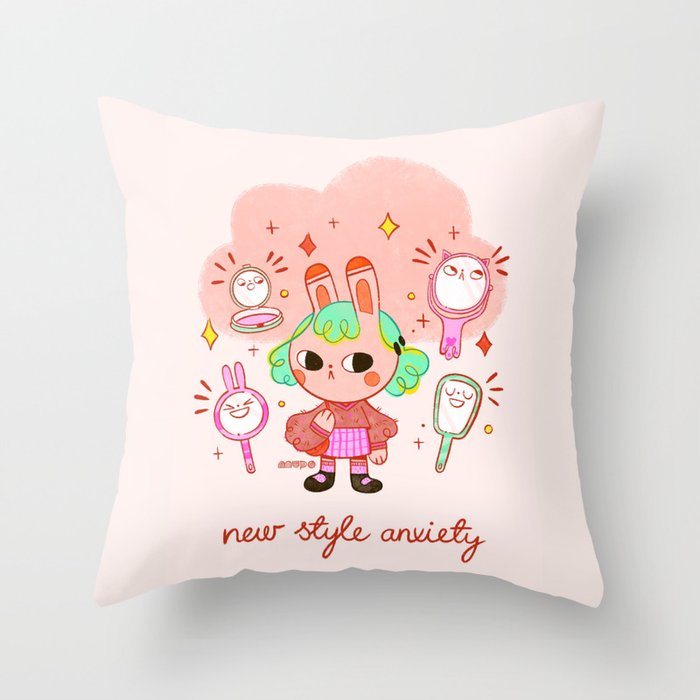 New Style Anxiety Throw Pillow
