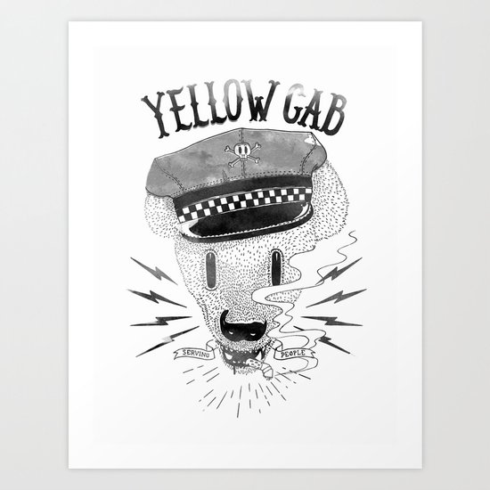 Bad Taxi Driver Art Print