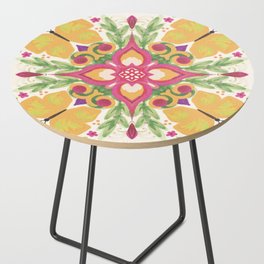 Floral mandala Side Table