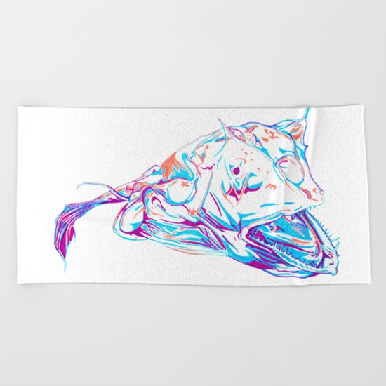 Deep Sea Monster Beach Towel