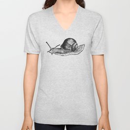 Snail V Neck T Shirt