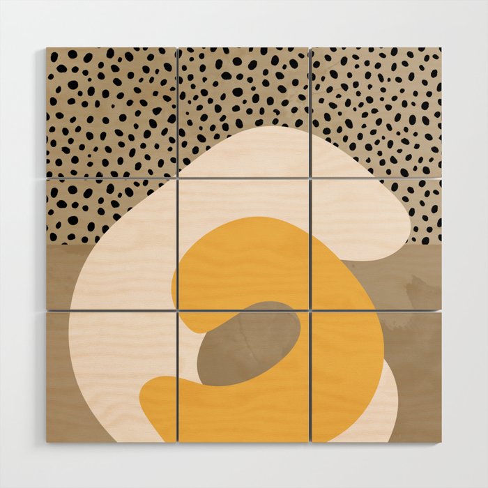 Love Modern Abstract Painting Wood Wall Art