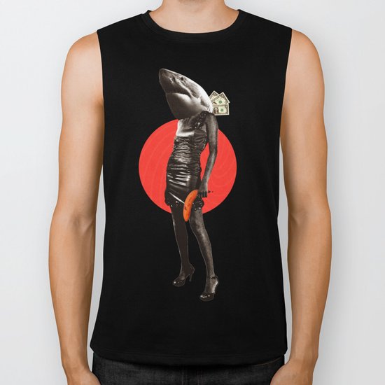 Hai Life mit Banane Biker Tank