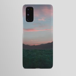 Mexico Photography - Beautiful Pink Sunset Over The Mountains Android Case