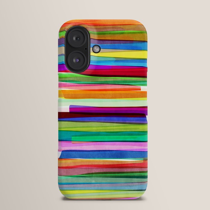 Society6 iPhone4/4S,5用 Love Laugh Live by Mareike B〓hmer Colorful Stripes 1 Art Print by Mareike Bohmer | Society6