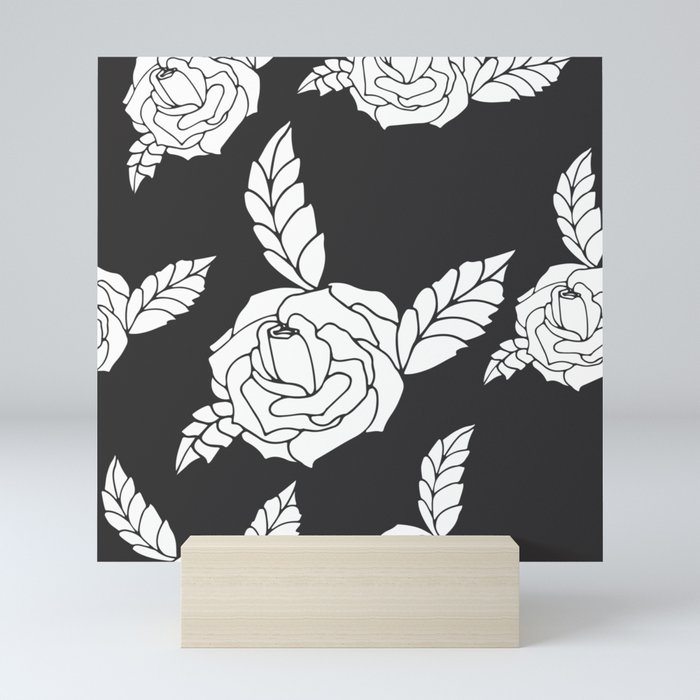 Rose pattern Mini Art Print