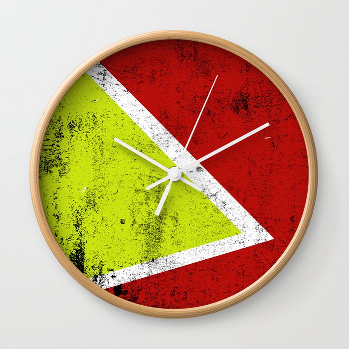 Rusty Abstract Art Wall Clock By Hypnoboy Society6