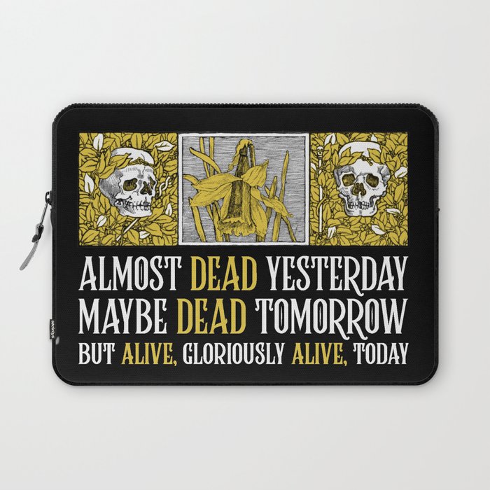 Wheel of Time - Mat Cauthon Quote - Robert Jordan - Almost Dead Yesterday Laptop Sleeve