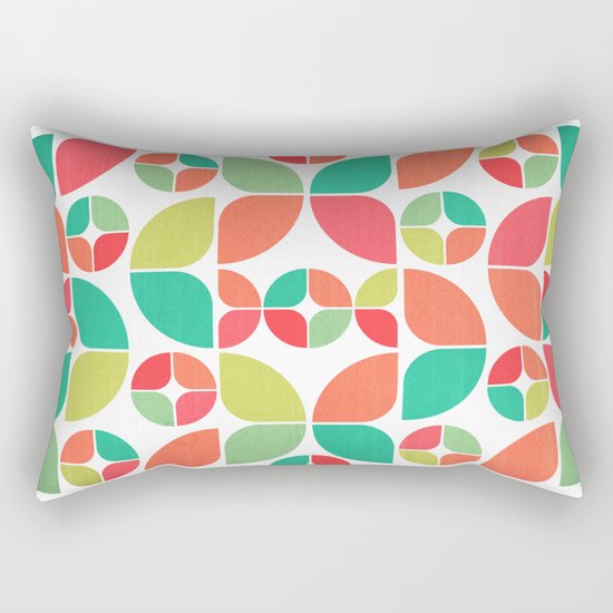 Vintage Summer Pattern Rectangular Pillow