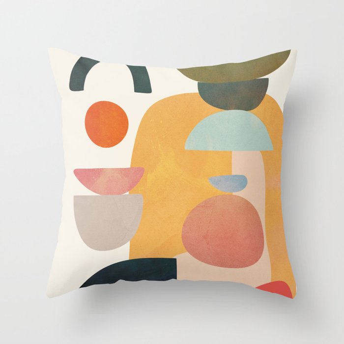Modern Abstract Art 70 Throw Pillow
