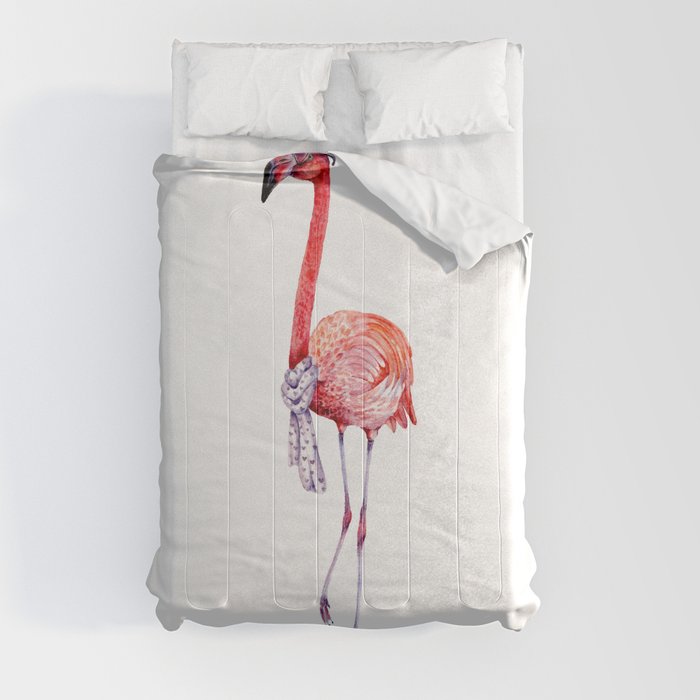 Fashionable  Pink Flamingo Comforter