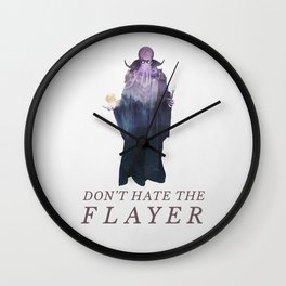 Mind Flayer (Typography) Wall Clock