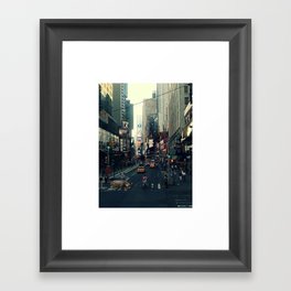 Downtown Hippo Framed Art Print