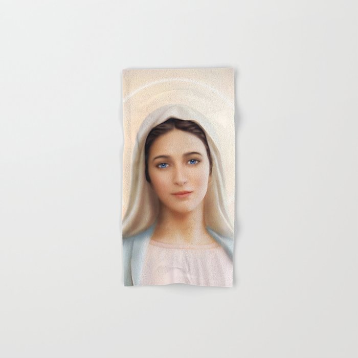 Virgin Mary, Mother of God,  Our Lady of Medjugorje Hand & Bath Towel