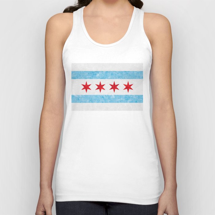 City of Chicago Flag Tank Top
