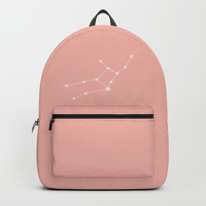 VIRGO Pastel Pink – Zodiac Astrology Star Constellation Backpack