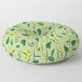 Avocado Green Pattern Floor Pillow