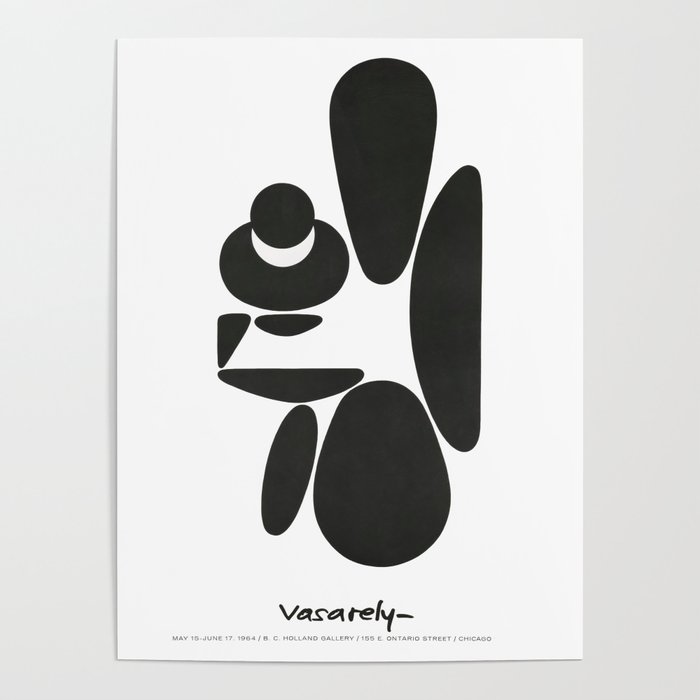 Victor Vasarely 1964 exhibition poster Poster