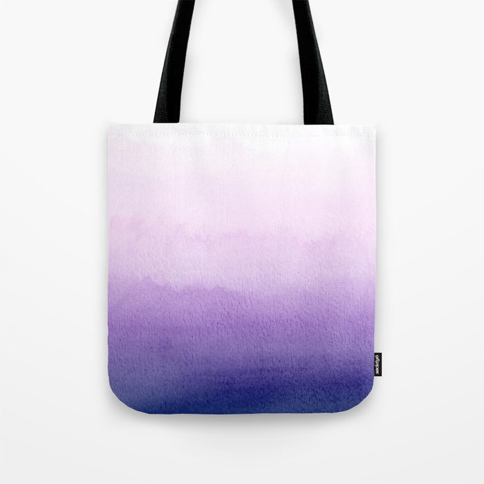 Scandinavian Watercolor Purple Gradient Tote Bag by Created By Kat Co ...