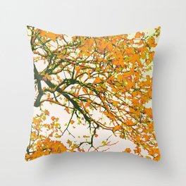 Autumn Bloom | Digital Art Throw Pillow