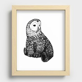 Owl-Bear Recessed Framed Print