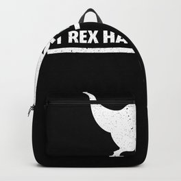 T-Rex Hates Pushups Backpack | Giftideas, Teeth, Rex, T Rex, Rare, Scavenger, Pushups, Danger, Drawing, Large 