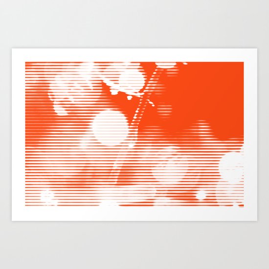 Morning Dew - Orange Art Print