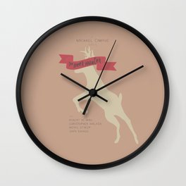 The Deer Hunter, Minimal movie poster, Michael Cimino film, alternative, Christopher Walken, De Niro Wall Clock