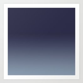 Background Color, Monochrome Navy Blue Art Print