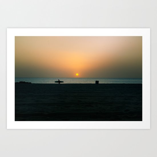"SURF WALK" kitesurf . kite . surf Art Print