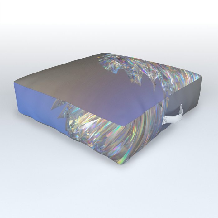 Holographic Crystal Outdoor Floor Cushion