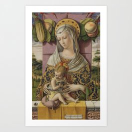 Madonna and Child Carlo Crivelli Art Print