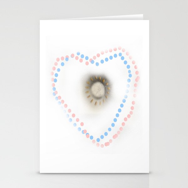 Pastel hearts Stationery Cards
