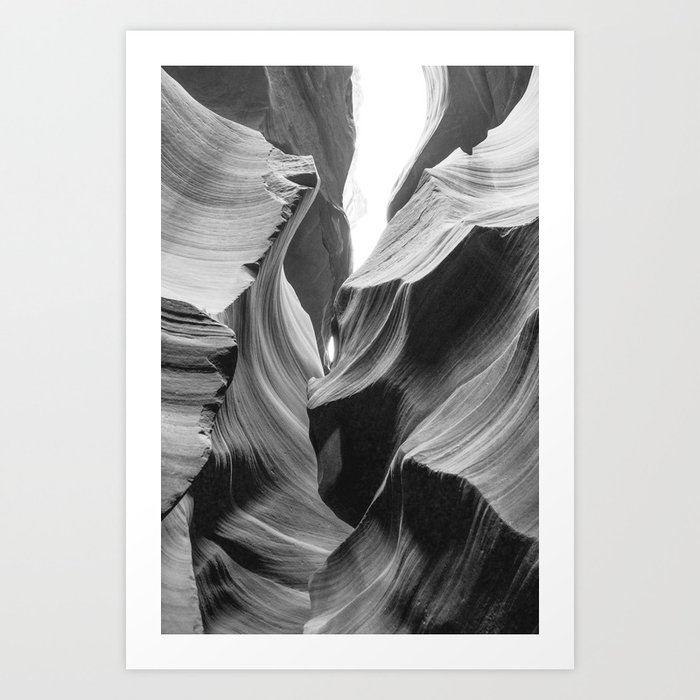 ANTELOPE CANYON XXVI / Arizona Desert Kunstdrucke | Fotografie, Digital, Black-and-white, Graphic-design, Graphicdesign, Illustration, Gemälde, Drawing, Abstrakt, Muster