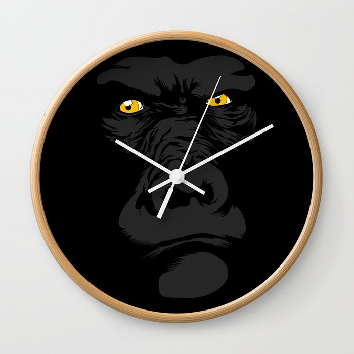 Gorila Eyes Wall Clock