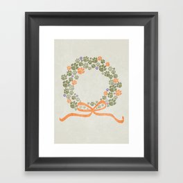 A Merry Clemson Christmas Framed Art Print