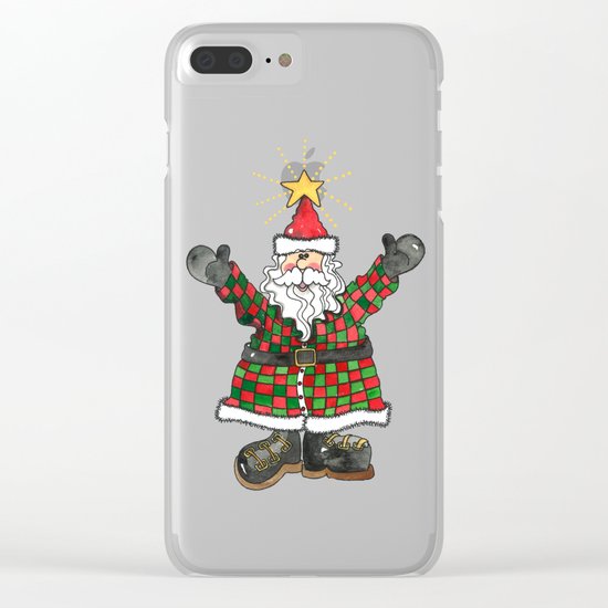 Santa Clear iPhone Case