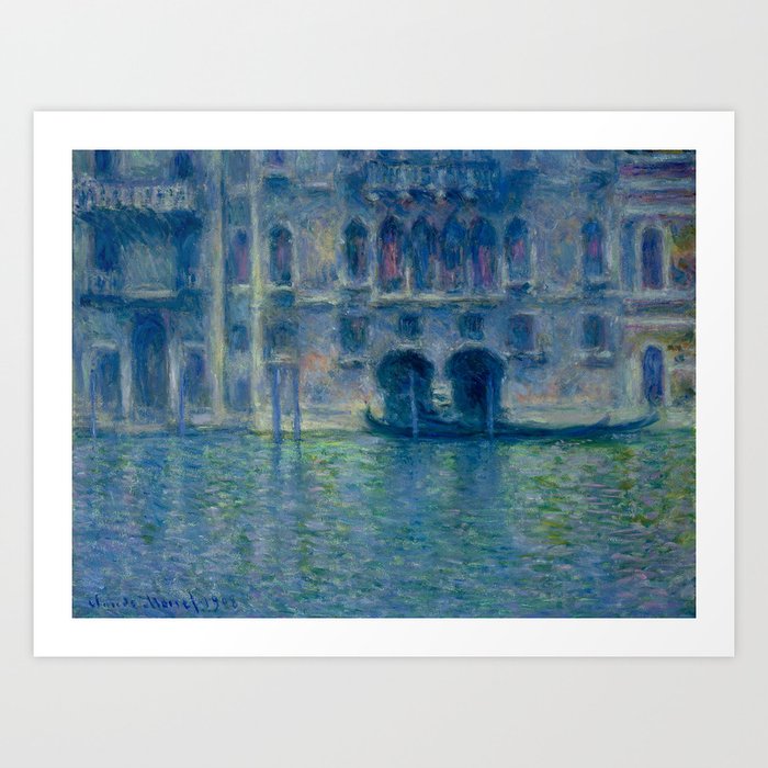 Claude Monet's Palazzo da Mula in Venice Art Print